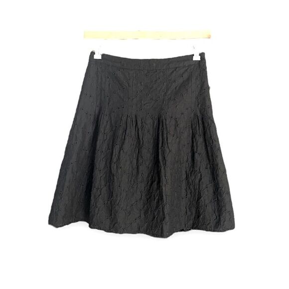 AUTOGRAPH | 100% Cotton Black Eyelet Lace Flare Skirt (4) - Picture 2 of 4